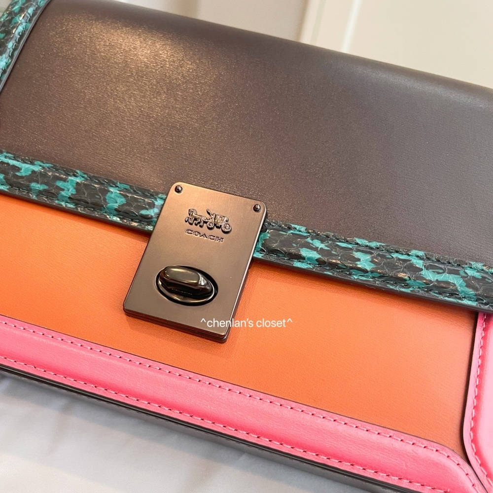 🔥Coach Hutton Colorblock Handbag - Picture 13 of 16